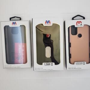 Lot of 3 Motorola Moto G pure cases NIB